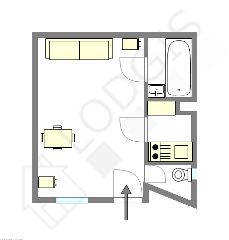 Appartamento Parigi 3° - Piantina interattiva