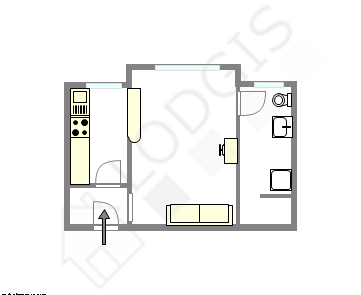 Appartement Paris 15° - Plan interactif