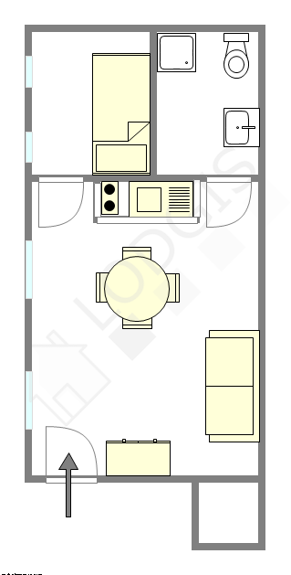 Apartamento Paris 4° - Plano interativo