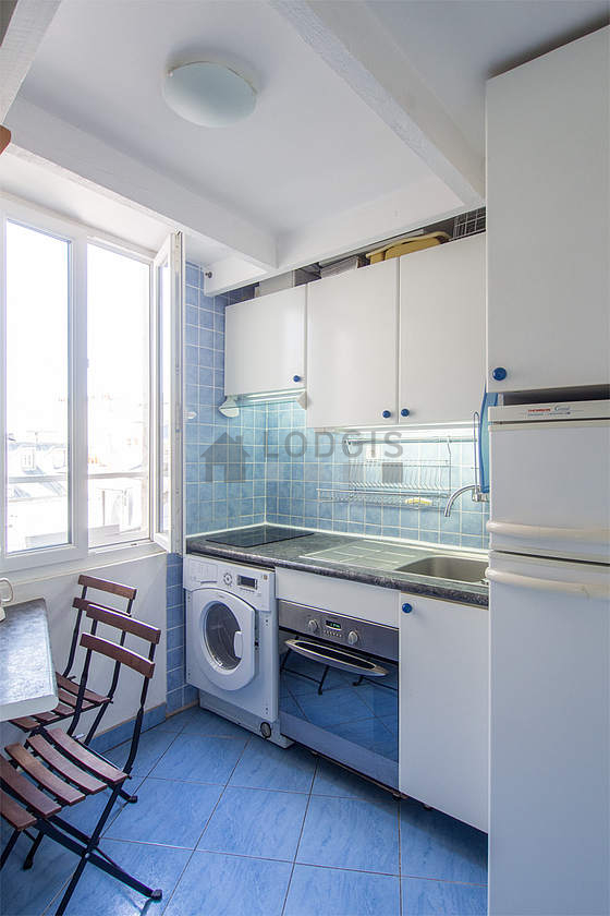 Beautiful kitchen with tile floor