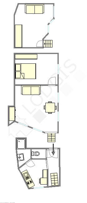 Appartamento Parigi 2° - Piantina interattiva