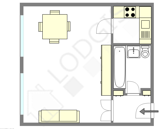 Appartement Paris 15° - Plan interactif