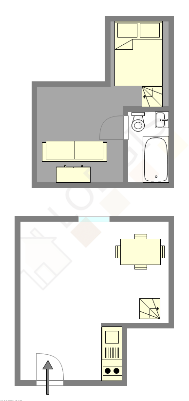 Квартира Париж 3° - Интерактивный план