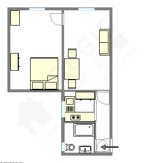 Apartment Paris 10° - Interactive plan