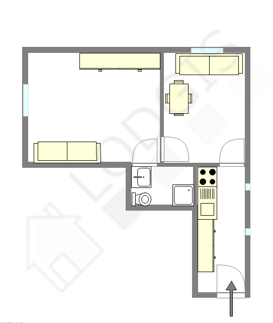 Apartamento París 11° - Plano interactivo