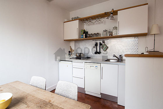 Bright kitchen with windows