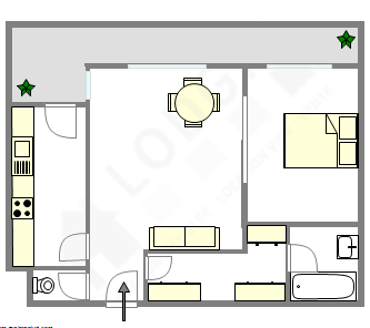 アパルトマン パリ 17区 - レイアウト