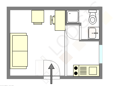 Appartamento Parigi 20° - Piantina interattiva