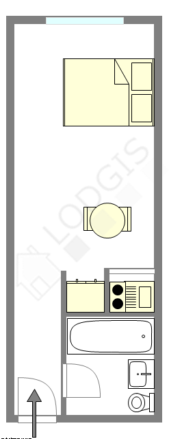 Квартира Courbevoie - Интерактивный план