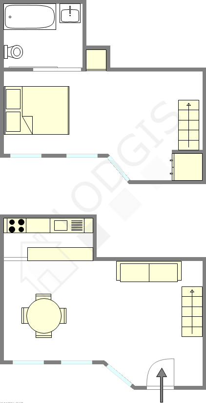 dúplex París 1° - Plano interactivo