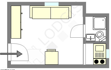 Квартира Париж 8° - Интерактивный план
