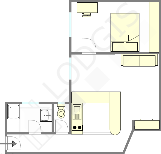 Appartement Paris 12° - Plan interactif