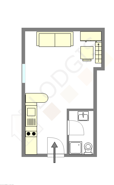 Appartement Paris 2° - Plan interactif