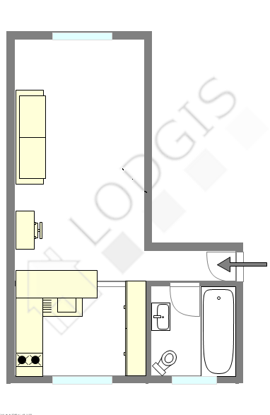 Apartment Paris 14° - Interactive plan