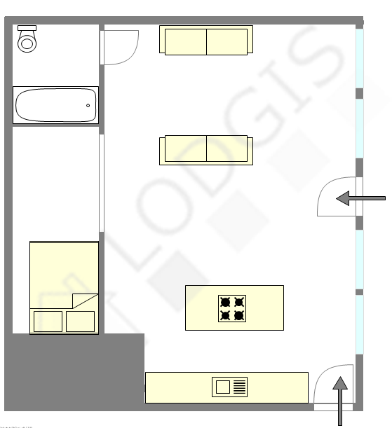 Appartamento Parigi 11° - Piantina interattiva