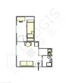 Wohnung Paris 18° - Interaktiven Plan