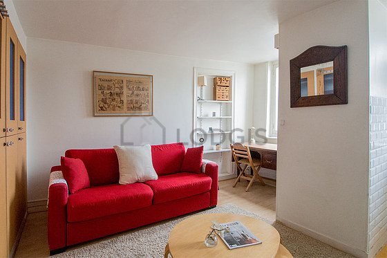 Living room with wooden floor