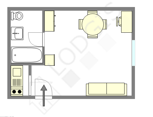 Appartement Paris 16° - Plan interactif