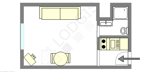 Apartment Paris 8° - Interactive plan