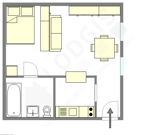 Apartment Paris 3° - Interactive plan