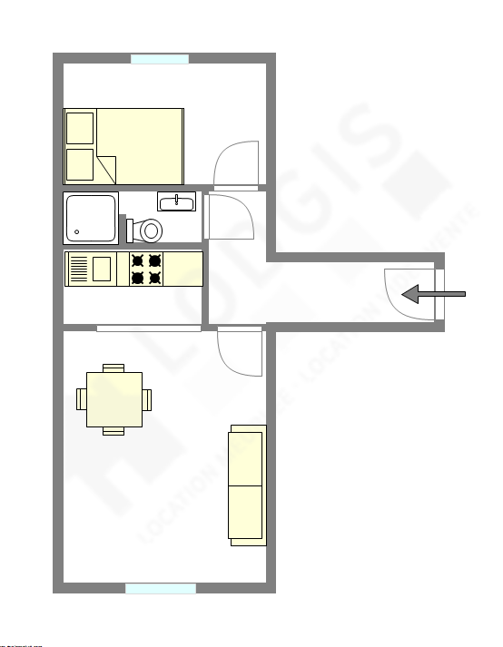 Appartement Paris 3° - Plan interactif
