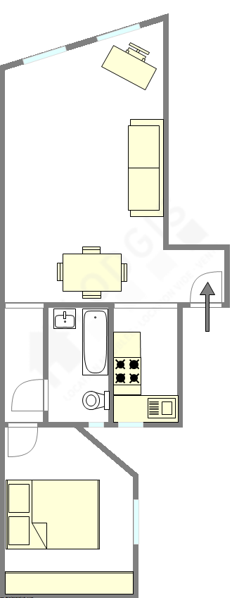 Appartamento Parigi 1° - Piantina interattiva