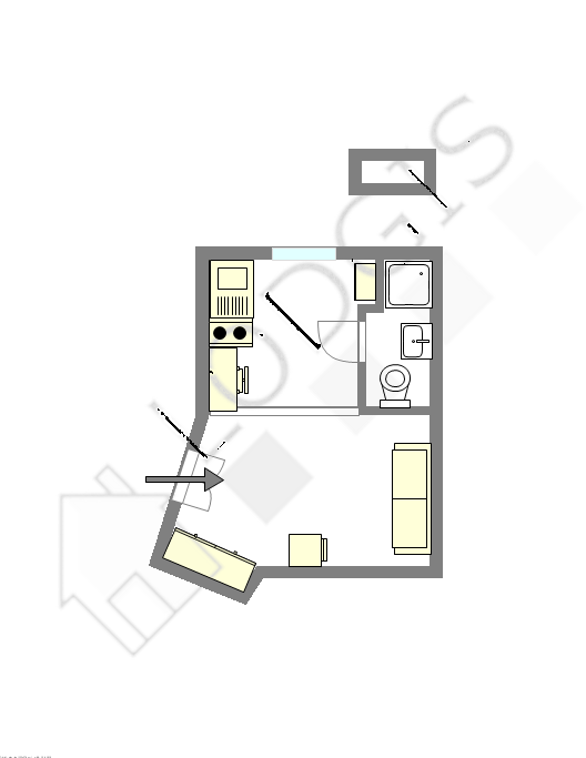 Квартира Париж 18° - Интерактивный план