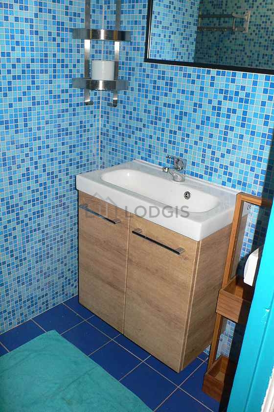 Bathroom with tile floor