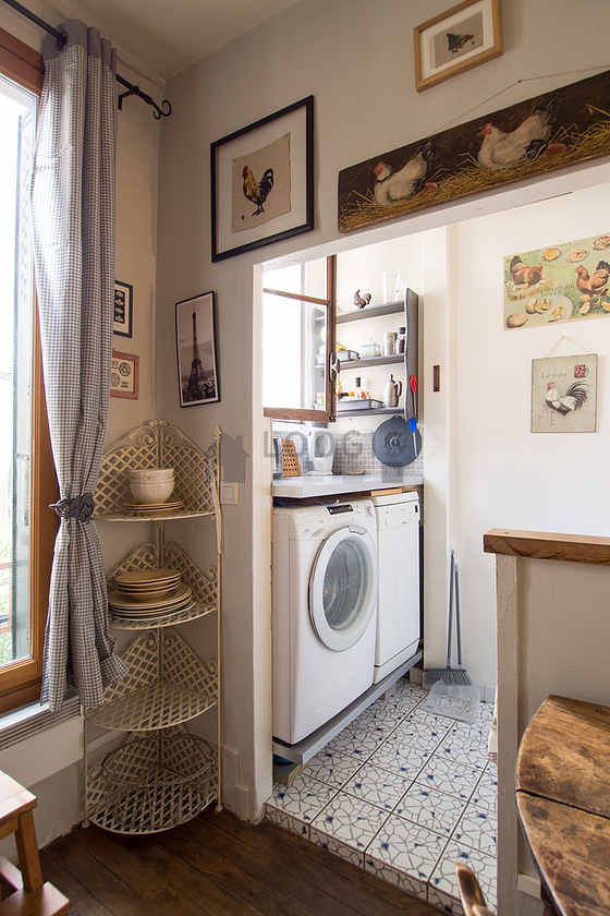 Beautiful kitchen with tile floor