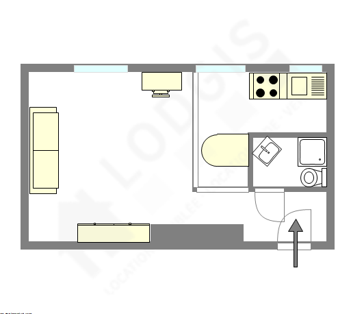 Appartamento Parigi 15° - Piantina interattiva