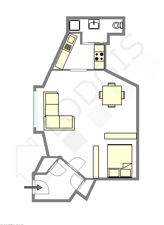 アパルトマン パリ 16区 - レイアウト