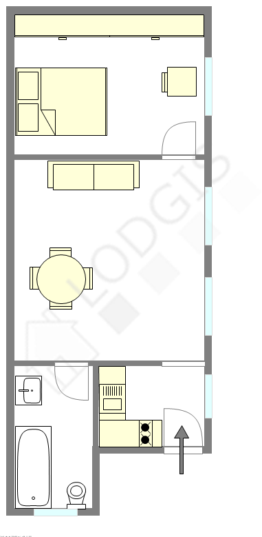 Apartment Paris 15° - Interactive plan
