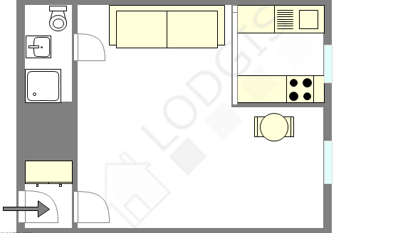 Appartement Paris 16° - Plan interactif