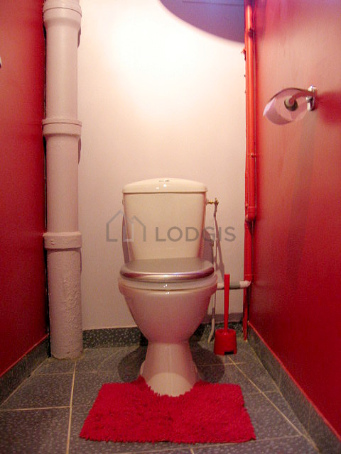 Toilets separated from the bathroom