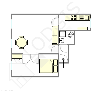 アパルトマン パリ 15区 - レイアウト
