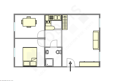 Appartamento Parigi 2° - Piantina interattiva