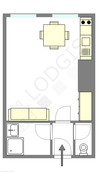 Apartment Paris 15° - Interactive plan