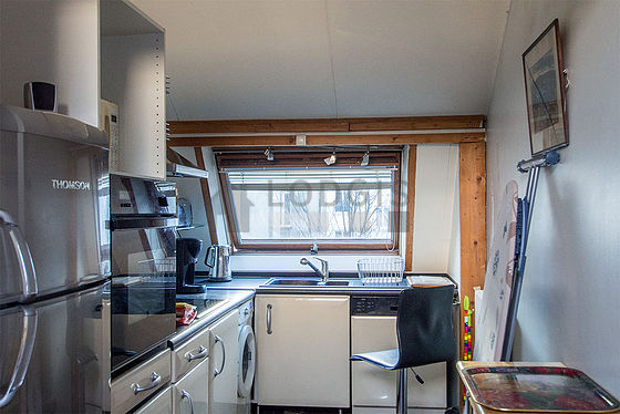Great kitchen with wooden floor