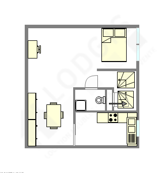 Квартира Париж 14° - Интерактивный план