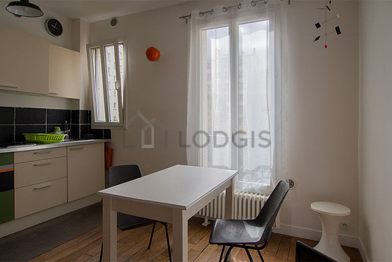 Living room with wooden floor