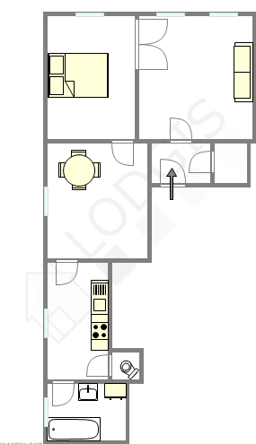 Appartamento Parigi 16° - Piantina interattiva