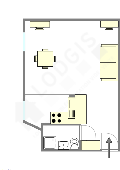 Appartement Paris 10° - Plan interactif