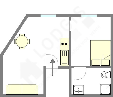 Apartamento Paris 16° - Plano interativo