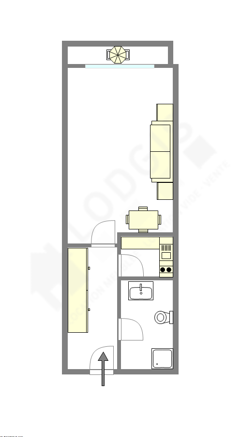 Appartement Paris 15° - Plan interactif