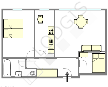 Appartamento Parigi 16° - Piantina interattiva