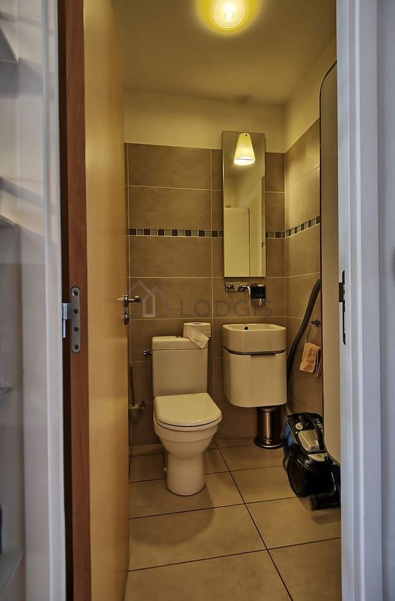 Toilets separated from the bathroom