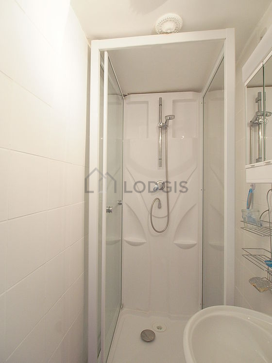 Bathroom with tile floor