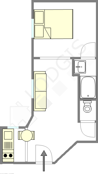 Apartment Paris 15° - Interactive plan