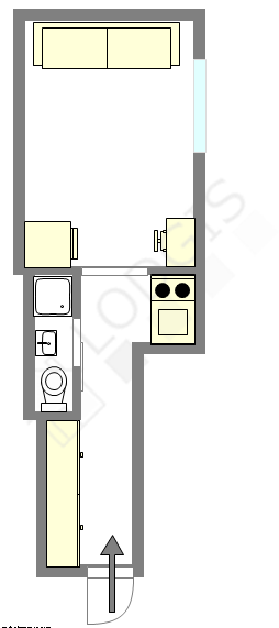 Appartement Paris 16° - Plan interactif