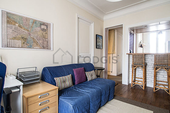 Living room with wooden floor